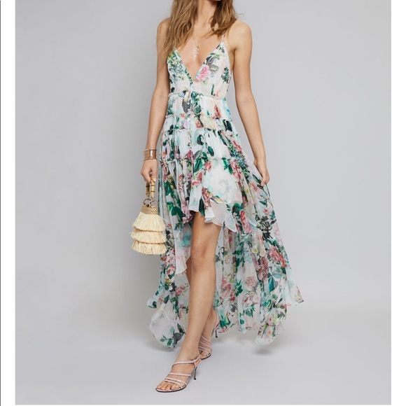 Rococo Sand ISA nalani HIGH LOW Lurex maxi dress - Picture 3 of 8